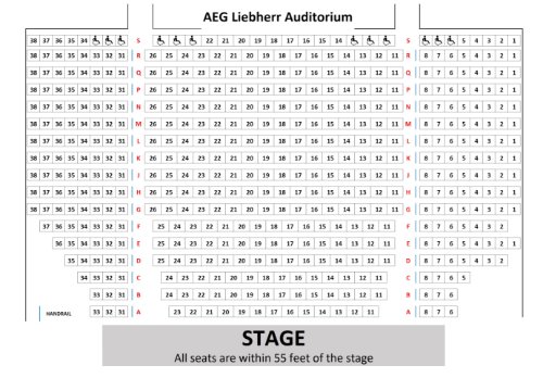 Auditorium seating chart