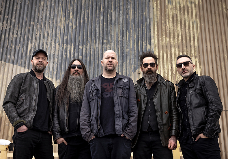 The five members of the band Finger Eleven.